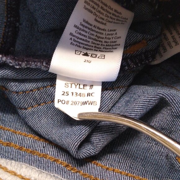 Wonder Nation Girl's M (7-8) Jeggings Denim Style Faux Drawstring Waist - Picture 5 of 5